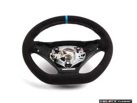 ES#2207064 - 32302212772 - BMW Performance Steering Wheel - With Blue Center Line - Race inspired look and feel straight from the Euro parts bin. Reuses factory sport air bag. Includes ///M Stiching. - Genuine BMW M Performance - BMW