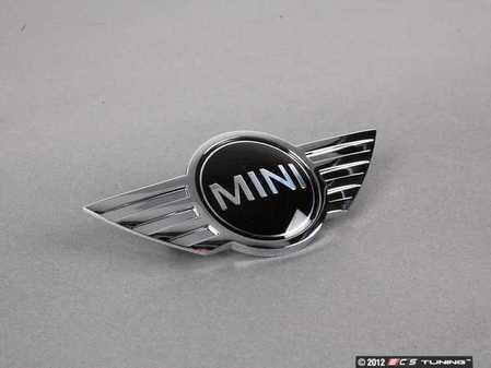 ES#78841 - 51140660106 - MINI Cooper S Hood Emblem - Replace that faded or damaged chrome with new - Genuine MINI - MINI