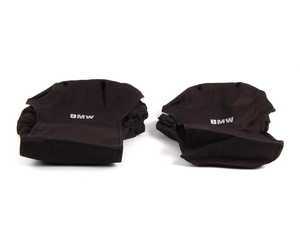ES#195133 - 82110413115 - Front Seat Covers - Black - (NO LONGER AVAILABLE) - Features embroidered "BMW" - Genuine BMW - 