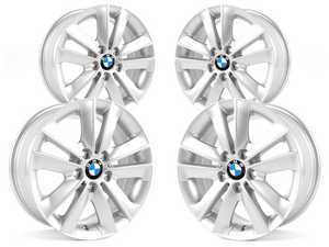 ES#2535500 - 36116775621KT - 17" V-Spoke Style 141 Wheels - Square Set Of Four - 17x7 ET47 72.6mm - Genuine BMW - BMW
