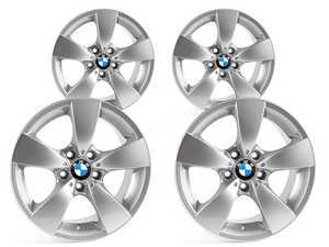 ES#2535504 - 36116776776KT - 17" Spider Spoke Style 138 Wheels - Square Set Of Four - 17x7.5 ET20 72.6mm CB - Genuine BMW - BMW