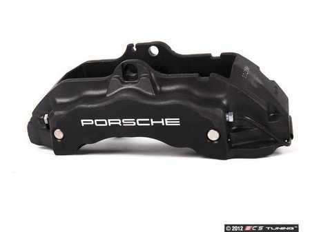 ES#1446171 - 95535142233 - Front Right Brake Caliper - Black 6 piston caliper - Genuine Porsche - Porsche