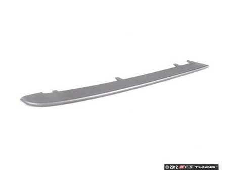 ES#74608 - 51117134093 - Front Bumper Trim - Left - Dark Silver. Inserted into the left portion of the front bumper - Genuine BMW - BMW