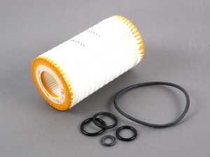ES#248865 - 0001802609 - Mercedes-Benz M113 M113K M112 M137 M272 M273 Oil Filter Kit - Priced Each - Includes all needed o-rings for installation (OEM Oil Filter) - Mann - Mercedes Benz