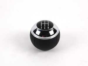 ES#47278 - 25117530769 - MINI Gear Shift Knob 5 Speed Leather / Chrome - Upgrade your shift knob and add some leather - Genuine MINI - MINI