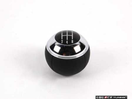 ES#47278 - 25117530769 - MINI Gear Shift Knob 5 Speed Leather / Chrome - Upgrade your shift knob and add some leather - Genuine MINI - MINI