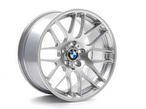 ES#260176 - E46CSL36 - 19" Genuine European CSL Wheel Set - (NO LONGER AVAILABLE) - Complete set of four, 19x8.5 ET44 & 19x9.5 ET27 CB 72.6mm. These are the factory wheels from the limited production European E46 M3 CSL - Genuine European BMW - 