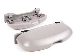 ES#2538632 - 51164862872KT - Sunglasses Holder Set - Grey - One for you, one for your copilot - Genuine European BMW - BMW