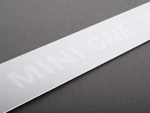 ES#128726 - 51717052125 - "MINI One" Door Entry Strip - Priced Each - Located on the rocker panel / side skirt - Genuine MINI - MINI