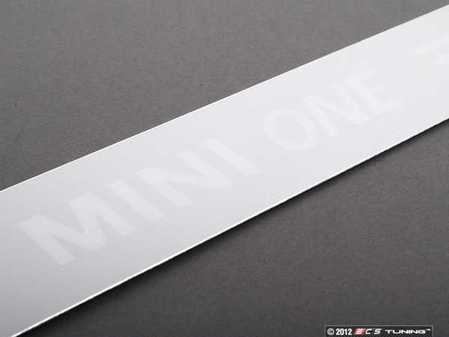 ES#128726 - 51717052125 - "MINI One" Door Entry Strip - Priced Each - Located on the rocker panel / side skirt - Genuine MINI - MINI