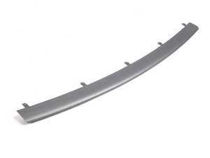 ES#74611 - 51117134096 - Front Bumper Trim - Center - Dark Silver. Inserted in to middle of the front bumper - Genuine BMW - BMW