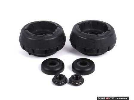 ES#5121 - 357412331A-KIT - Upper Strut Mount - Kit - A common source of noise in the front suspension, Includes 2 of each: Strut Bearing, Strut Mount and Securing Nut - Assembled By ECS - Volkswagen