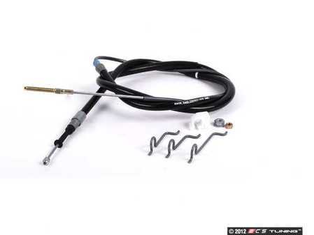 ES#62042 - 34401166234 - E39 Parking Brake Cable - Left - Includes cable, nuts, and cable brackets - Genuine BMW - BMW