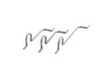 ES#62042 - 34401166234 - E39 Parking Brake Cable - Left - Includes cable, nuts, and cable brackets - Genuine BMW - BMW