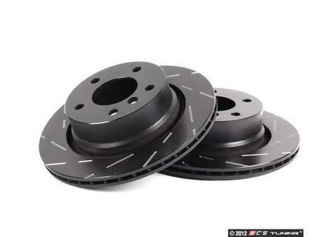 ES#522859 - USR7196 - Rear Ultimax Sport Rotor Kit - Pair (294x19) - Upgrade to a slotted rotor for improved braking - EBC - BMW