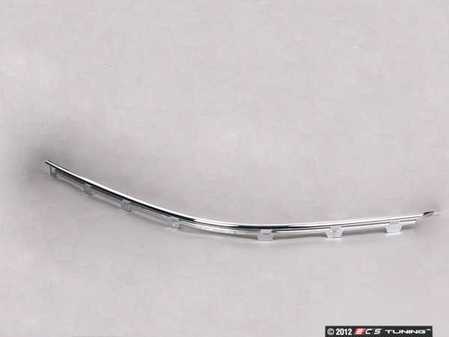 ES#75257 - 51118226555 - E39 Bumper Moulding - Front Left - Chrome. Located on the lower right portion of the front bumper - Genuine BMW - BMW