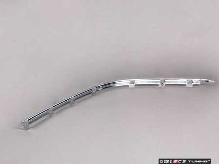 ES#75258 - 51118226556 - Bumper Moulding - Front Right - Chrome. Located on the lower right portion of the front bumper - Genuine BMW - BMW