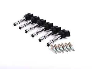 ES#2538699 - 5304KT - Ignition Service Kit - Includes six genuine coil packs and Denso spark plugs to service your ignition - Assembled By ECS - Audi