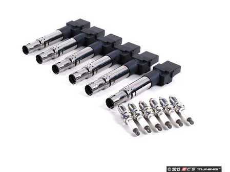 ES#2538703 - 022905715BKT - Ignition Service Kit - Includes six OE spark plugs and coil packs - Genuine Volkswagen Audi - Audi Volkswagen