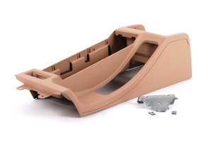 ES#2526396 - 51168234155KT -  Armrest Delete Kit - Beige - Eliminate your armrest - "short" style center console - Genuine BMW - BMW