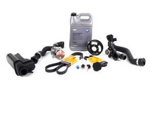 ES#2063875 - ECSE391155 - ECS Cooling Maintenance Kit - Level 2 - Stop your cooling problems before they start - includes an ECS Aluminum water pump pulley and featuring a GEBA water pump with a metal impeller - Assembled By ECS - BMW