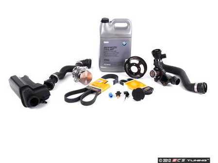 ES#2063875 - ECSE391155 - ECS Cooling Maintenance Kit - Level 2 - Stop your cooling problems before they start - includes an ECS Aluminum water pump pulley and featuring a GEBA water pump with a metal impeller - Assembled By ECS - BMW