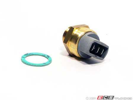 ES#1695 - 251959481K - Auxiliary Fan Switch (87-93C) - 3 Pin - Located on the lower side of the radiator, comes with paper gasket - Wahler - Audi Volkswagen