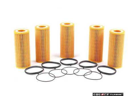 ES#514110 - 06E115562A - Oil Filter Kit - Pack Of 5 - Stock up for future maintenance and save! - Mann - Audi