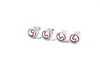 ES#64265 - 36110429652 - MINI "Cooper S" Logo Valve Stem Caps Set - Priced As Set - Get the "S" look in red color scheme - Genuine MINI - MINI