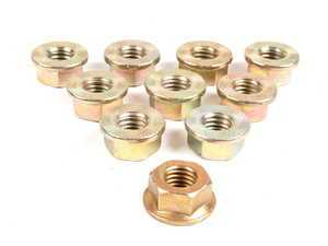 ES#2538112 - 26111227843kt - Hex Nut With Ribs - Pack Of 10 - M10/SW16 - Genuine BMW - BMW