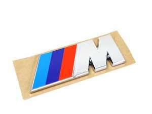 ES#79003 - 51141917739 - Rear Trunk Lid M Badge - Priced Each - Stick on trunk M emblem - Genuine BMW - BMW