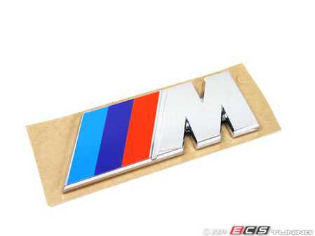 ES#79003 - 51141917739 - Rear Trunk Lid M Badge - Priced Each - Stick on trunk M emblem - Genuine BMW - BMW