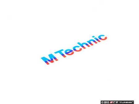 ES#73810 - 51111919154 - E30 M-Tech Decal - Located on the lower front fender - Genuine BMW - BMW