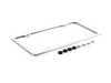 ES#196051 - 82120010396 - License Plate Frame - Polished - Polished stainless steel plate frame from BMW - Genuine BMW - BMW