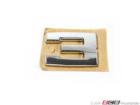 ES#79058 - 51141934619 - E30 M3 Trunk 3 Emblem - Adhesive backed - Genuine BMW - BMW