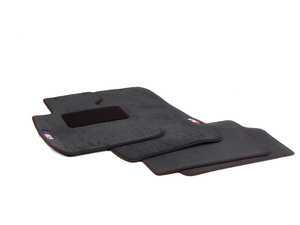 ES#2498817 - 82112293526 - ///M3 Carpeted Floor Mat Set - Black - Black floor mats featuring embroidered ///M3 logo - Genuine BMW - BMW