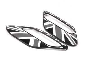 ES#2138982 - 51132184057 - Trim Cover Set - Black Jack - Located in the center of the side carrier - Genuine MINI - MINI