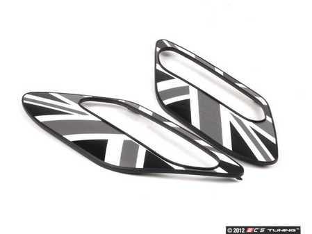 ES#2138982 - 51132184057 - Trim Cover Set - Black Jack - Located in the center of the side carrier - Genuine MINI - MINI