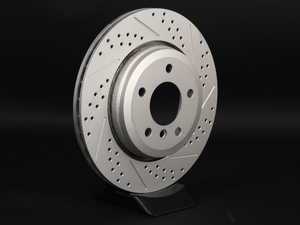 ES#2194027 - 1166073XSGMT-L - Brake Rotor - Cross Drilled & Slotted Geomet Coated - Left - (320x22) - ECS - 