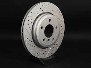 ES#2194028 - 1166073XSGMT-R - Brake Rotor - Cross Drilled & Slotted Geomet Coated - Right - (320x22) - ECS - 