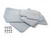 ES#122443 - 51477007314 - Carpeted Floor Mat Set - Gray - Complete set of four without BMW heel pad - Genuine BMW - BMW