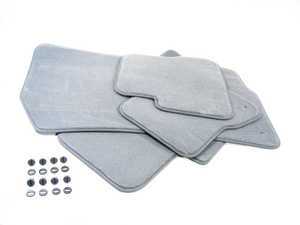 ES#122443 - 51477007314 - Carpeted Floor Mat Set - Gray - Complete set of four without BMW heel pad - Genuine BMW - BMW