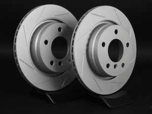 ES#2190234 - 1165563SLGMTLRA - Rear Slotted Brake Rotors - Pair (294x19) - (NO LONGER AVAILABLE) - Featuring GEOMET protective coating offering superior rust protection for long lasting, great looking rotors. - ECS - 