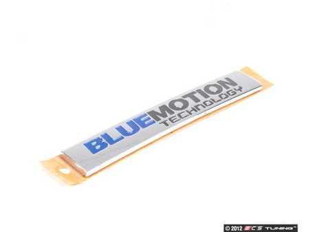 ES#2224805 - 5K0853675BCWWS - BlueMotion Technololgy Emblem - The name plate for VW's high efficiency TDI vehicles - Genuine Volkswagen Audi - Volkswagen