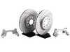 ES#8708 - 1K0698000 - Front Big Brake Kit - Cross Drilled & Slotted GEOMET Rotors (312x25) - Upgrade from 288mm to 312mm rotors. Reuses factory calipers, pads, and hardware! - Assembled By ECS - Volkswagen