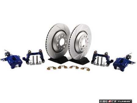 Assembled By ECS - MK5R32REAR - Rear Big Brake Kit - Slotted rotors