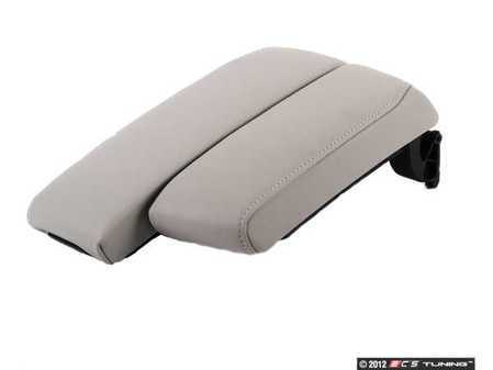ES#88112 - 51169134493 - Split Center Armrest - Jade Gray Dakota Leather - Featuring a sliding driver's side armrest - Genuine BMW - BMW