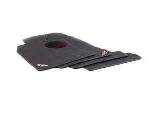 ES#195070 - 82110396133 - MINI Emblem Logo - Black - Floor Mat Carpet Set (Front & Rear) - Priced As Set  - Replace or upgrade your MINI Carpets - Genuine MINI - MINI