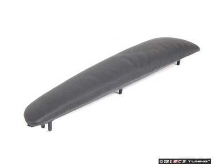 ES#102337 - 51418238614 - Front Right Door Panel Armrest Insert - Black Montana leather - Genuine BMW - BMW