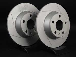 ES#2500858 - 8J0601SLTGMTLRA - Rear Slotted Brake Rotors - Pair (286x12) - (NO LONGER AVAILABLE) - Featuring GEOMET protective coating. - ECS - 